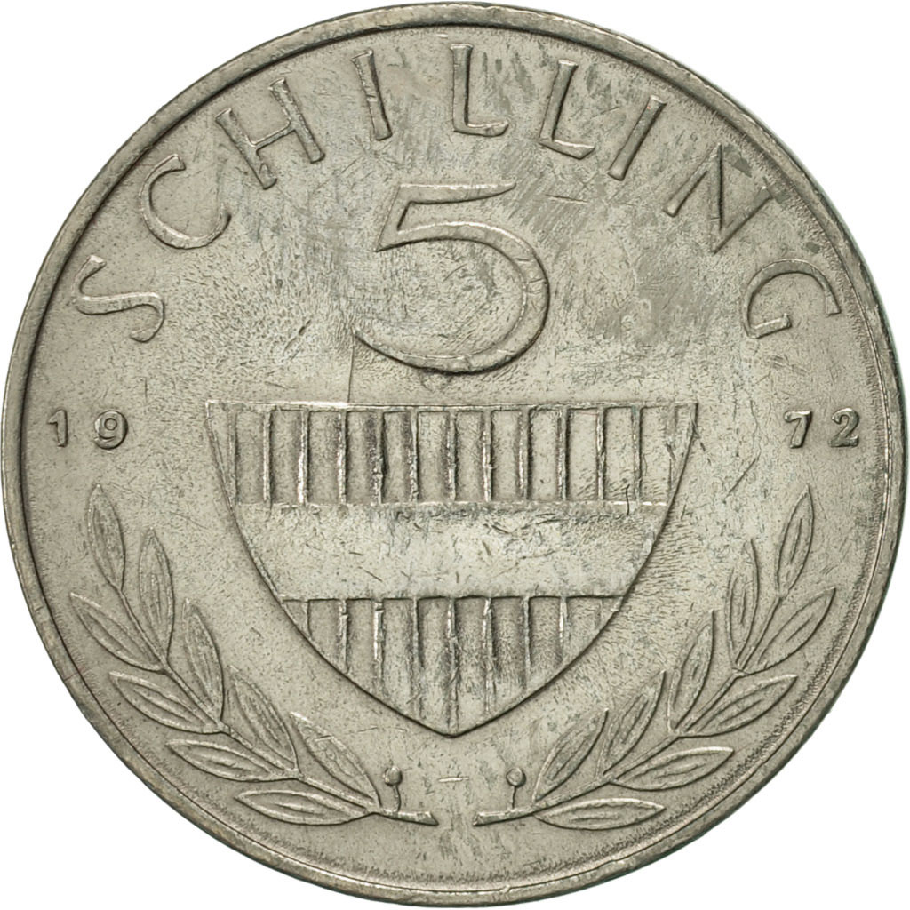 [#419610] Coin, Austria, 5 Schilling, 1972, AU(50-53), Copper-nickel, KM:2889a