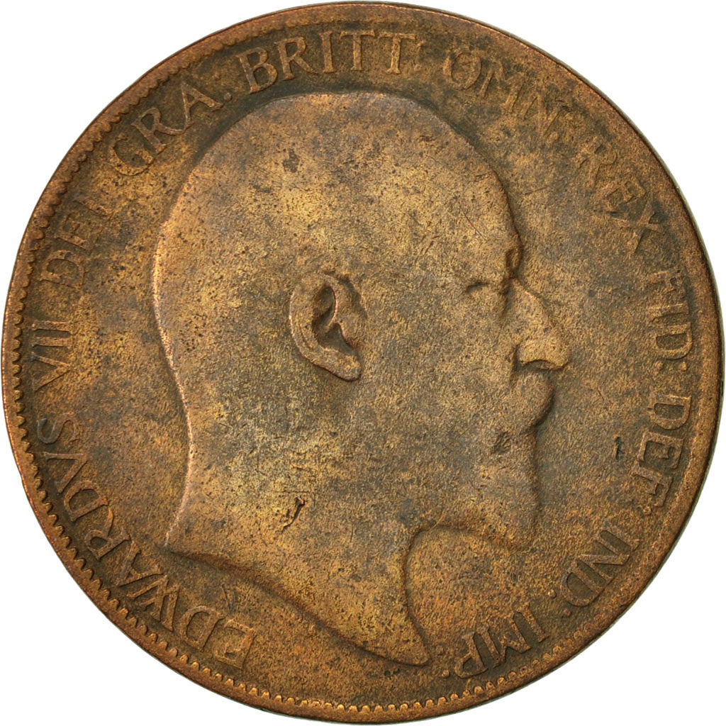 Coin, Great Britain, Edward VII, Penny, 1902, , Bronze, KM:794.1