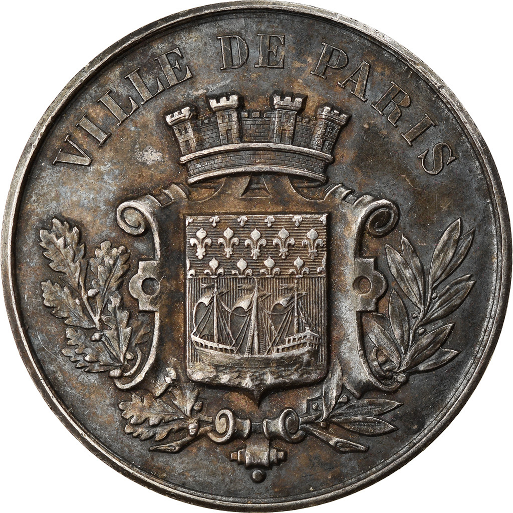 France, Medal, Caisse des Ecoles du 2ème Arrondissement, Paris, Arts & Culture