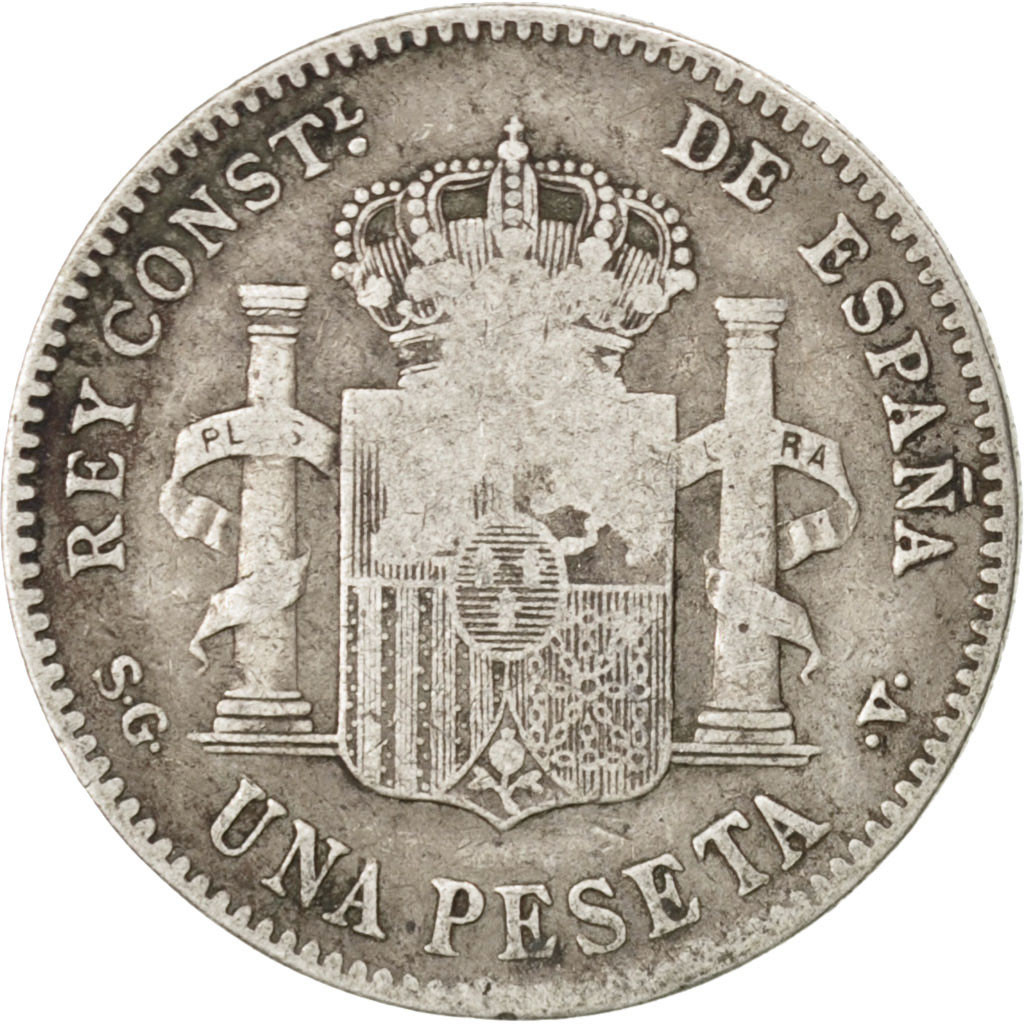 Coin, Spain, Alfonso XIII, Peseta, 1899, , Silver, KM:706
