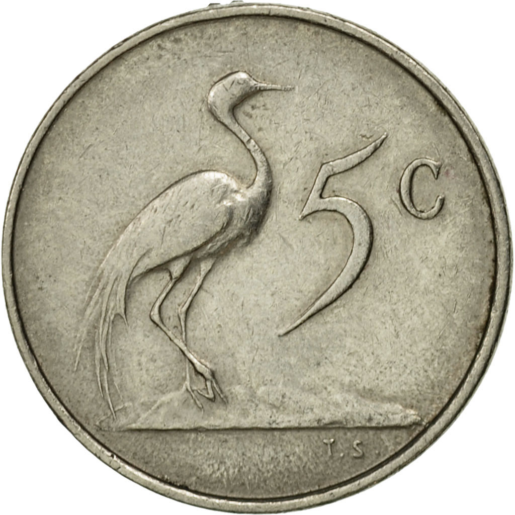 Coin, South Africa, 5 Cents, 1965, , Nickel, KM:67.1