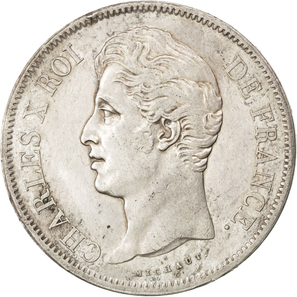 Coin, France, Charles X, 5 Francs, 1830, Lille, , Silver, KM:728.13