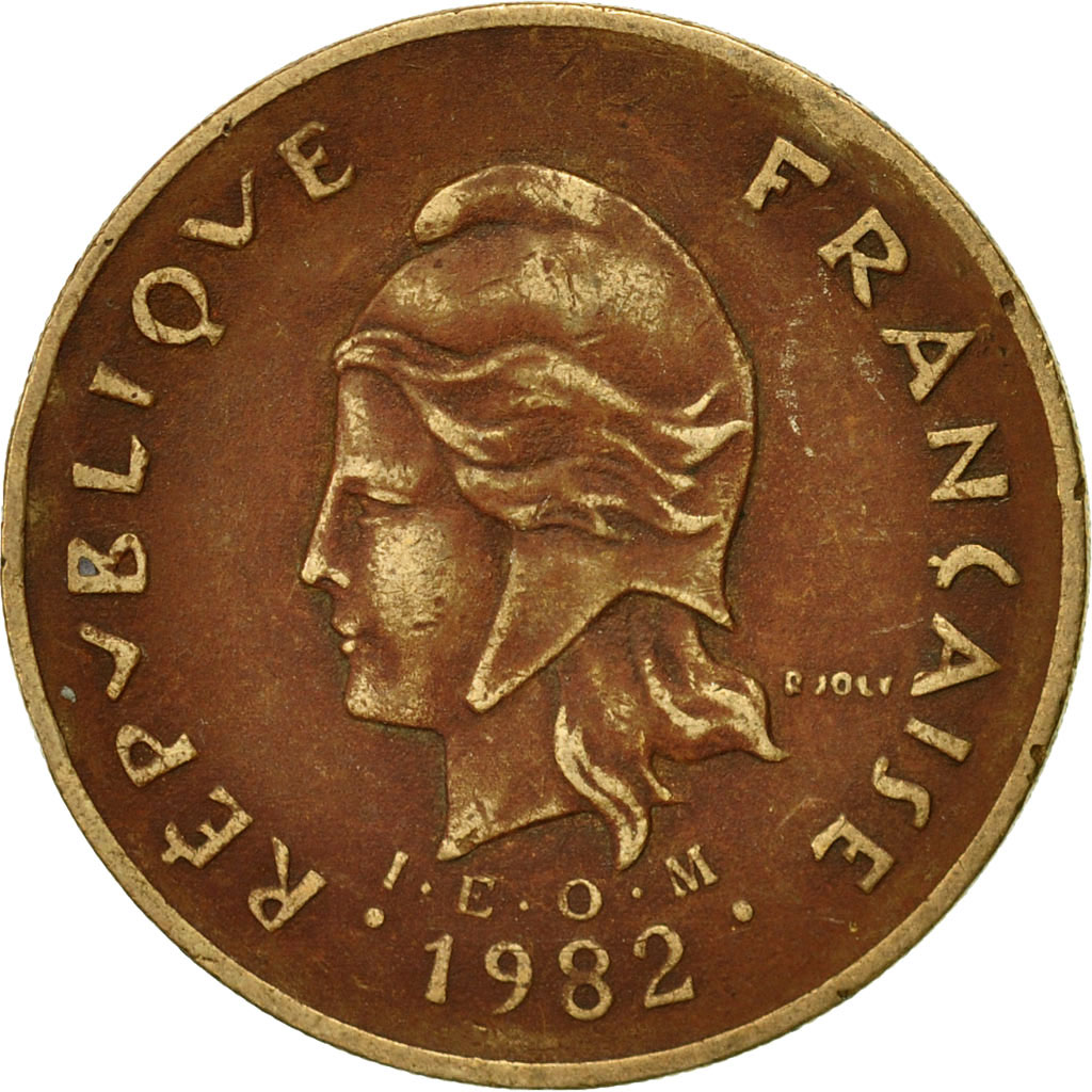 Moneda, Polinesia francesa, 100 Francs, 1982, Paris, MBC, Níquel - bronce