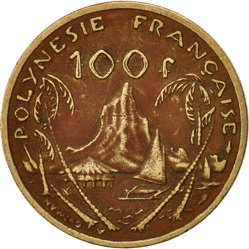 Moneda, Polinesia francesa, 100 Francs, 1982, Paris, MBC, Níquel - bronce