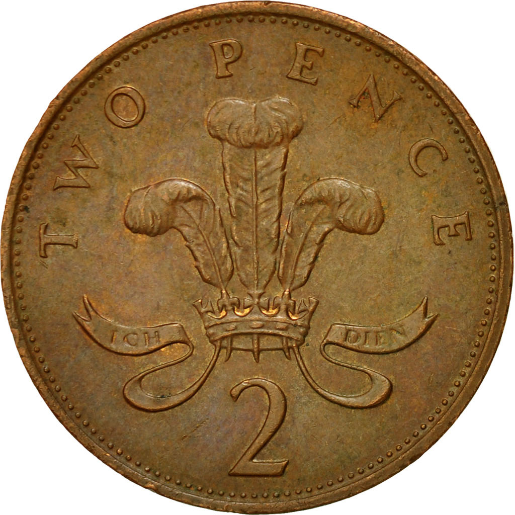 Moneda, Gran Bretaña, Elizabeth II, 2 Pence, 1991, MBC, Bronce, KM:936