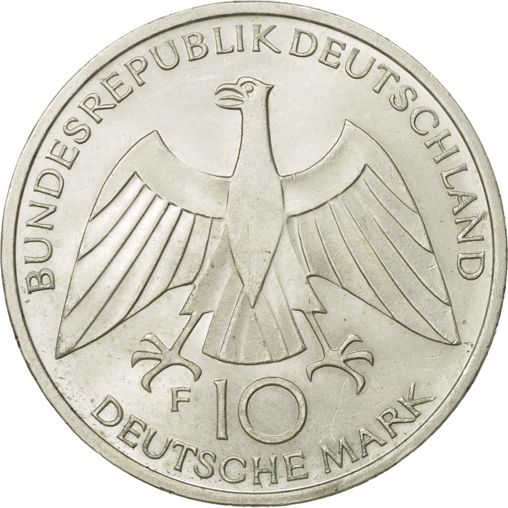 Coin, GERMANY - FEDERAL REPUBLIC, 10 Mark, 1972, Stuttgart, , Silver