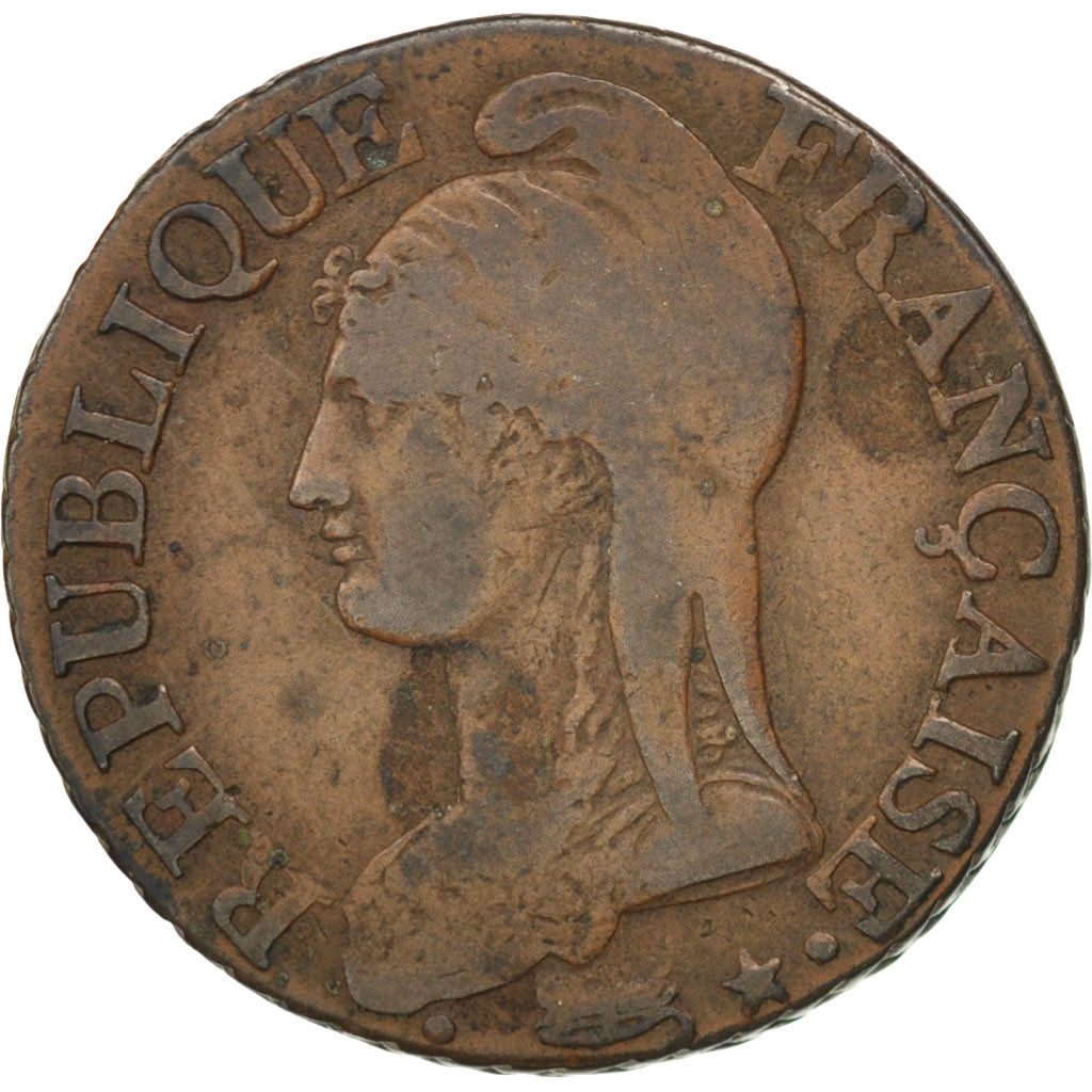 Coin, France, Dupré, 5 Centimes, 1798, Bordeaux, , Bronze, KM:640.8
