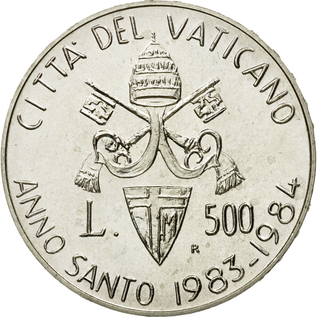 Coin, VATICAN CITY, John Paul II, 500 Lire, 1983, Roma, , Silver, KM:168