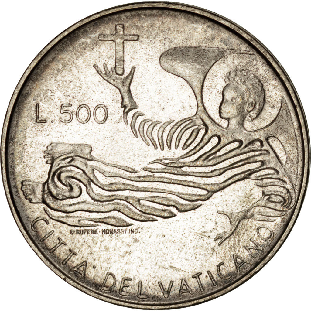Coin, VATICAN CITY, Paul VI, 500 Lire, 1969, , Silver, KM:115