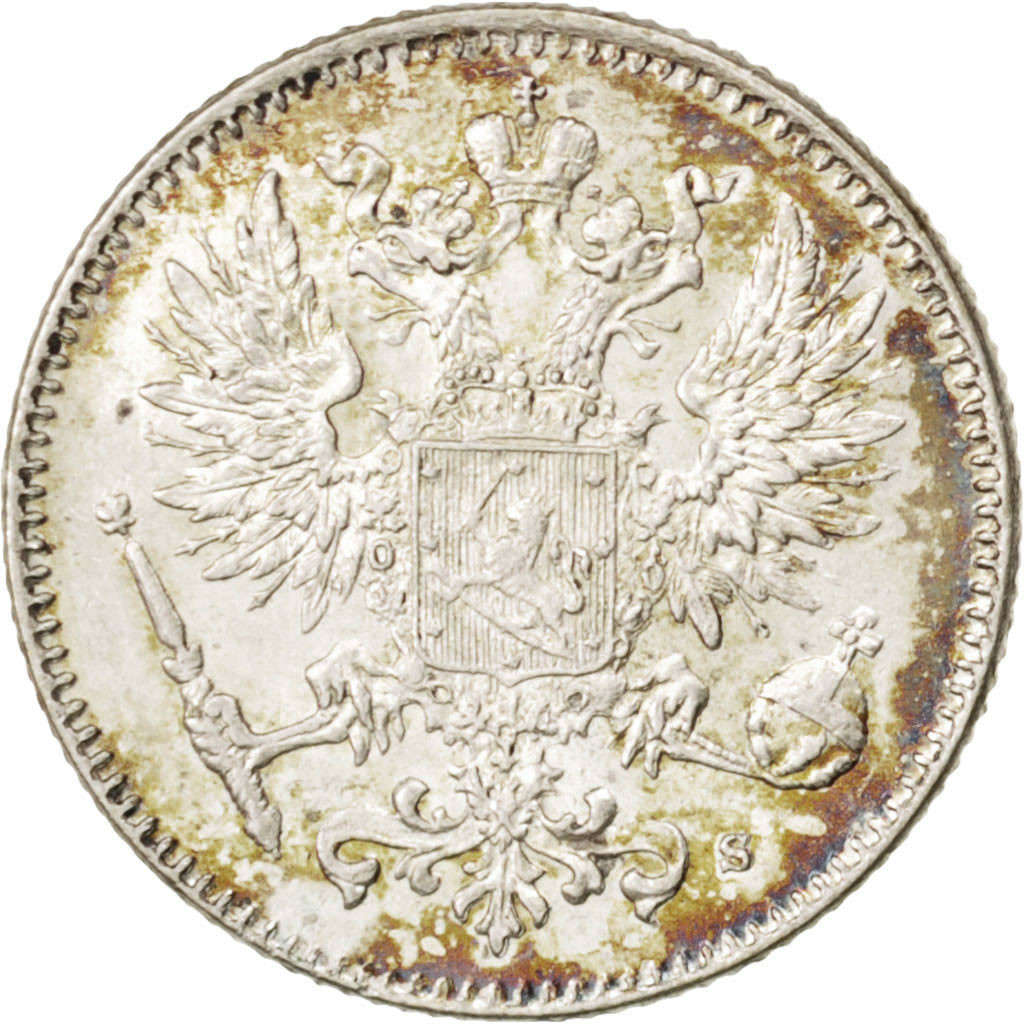 Coin, Finland, Nicholas II, 50 Penniä, 1916, , Silver, KM:2.2