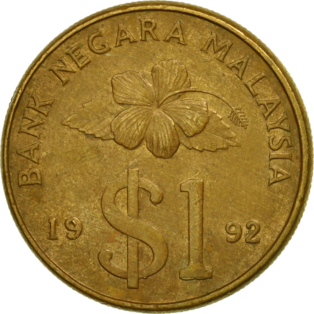 Moneda, Malasia, Ringgit, 1992, MBC, Aluminio - bronce, KM:54
