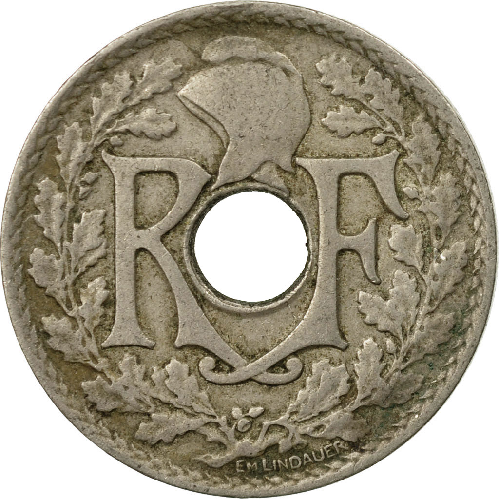 Moneda, Francia, Lindauer, 25 Centimes, 1922, MBC, Cobre - níquel, KM:867a
