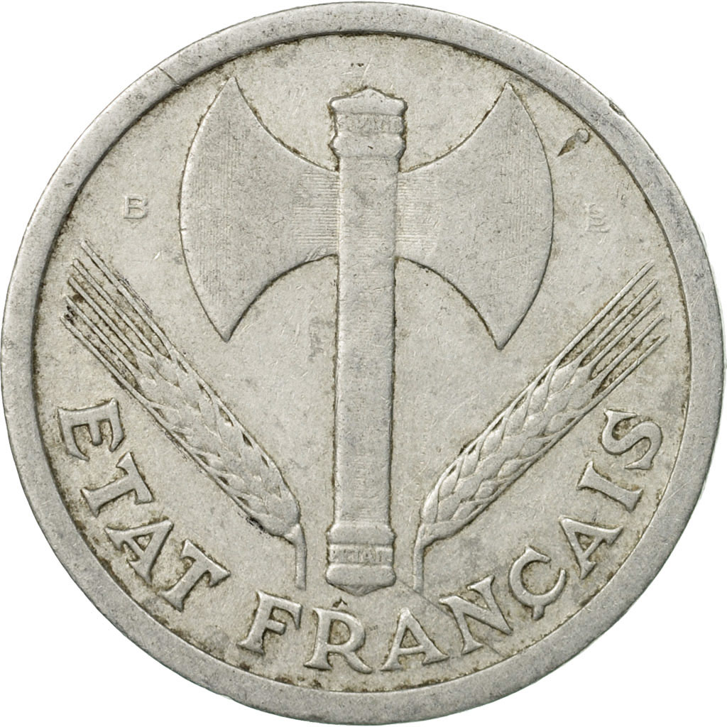 Monnaie, France, Morlon, 2 Francs, 1944, Beaumont - Le Roger, TTB, Aluminium