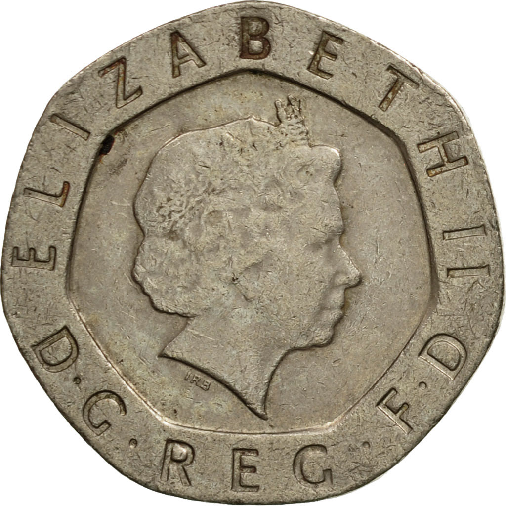 Moneda, Gran Bretaña, Elizabeth II, 20 Pence, 1999, MBC, Cobre - níquel