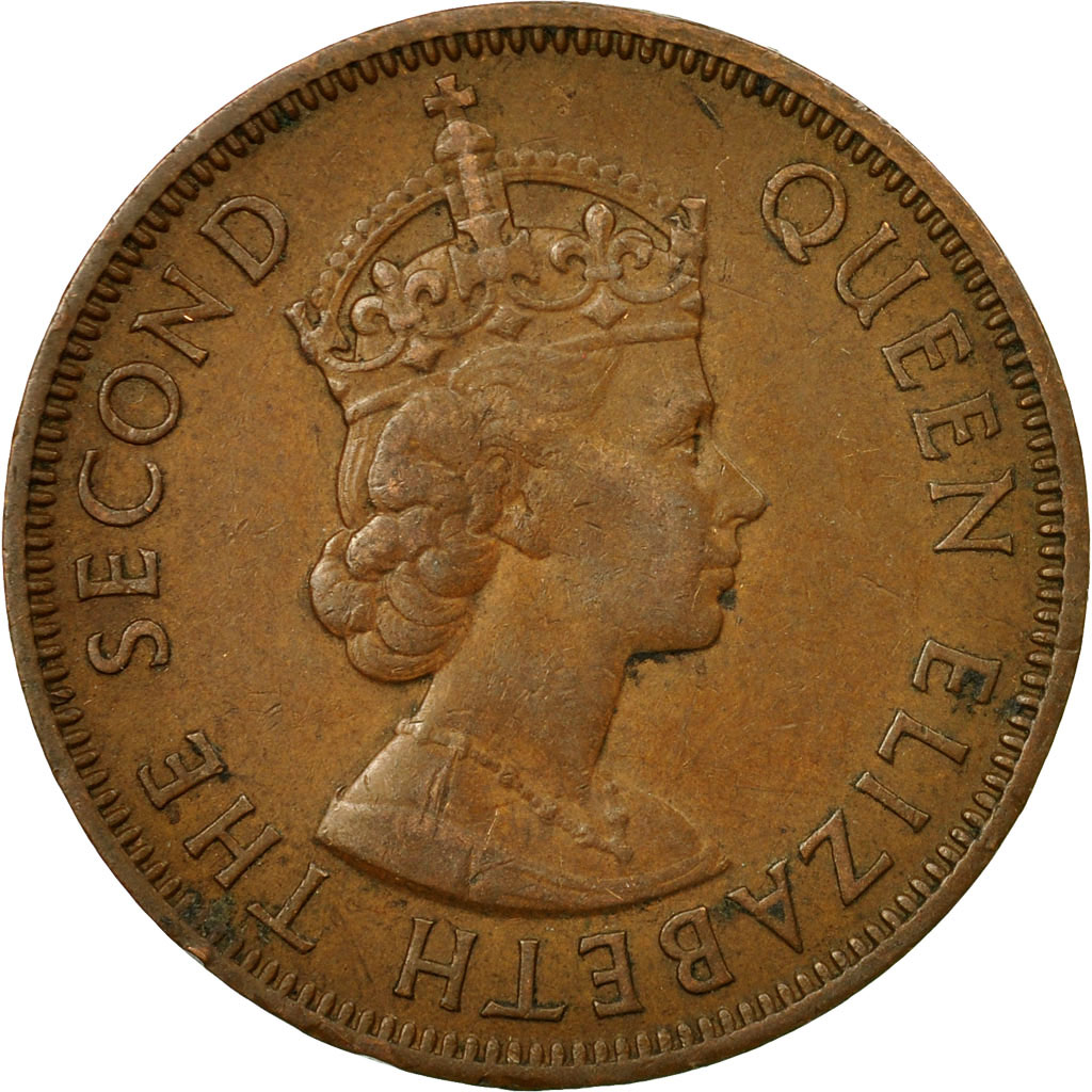 Moneda, Chipre, 5 Mils, 1955, MBC, Bronce, KM:34