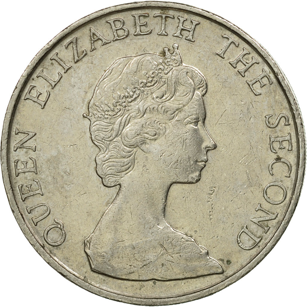 Moneda, Hong Kong, Elizabeth II, 5 Dollars, 1981, MBC, Cobre - níquel, KM:46