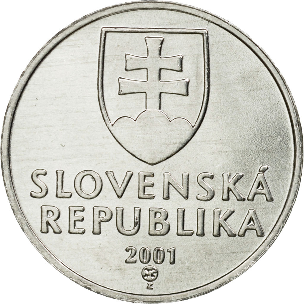Moneda, Eslovaquia, 10 Halierov, 2001, EBC, Aluminio, KM:17