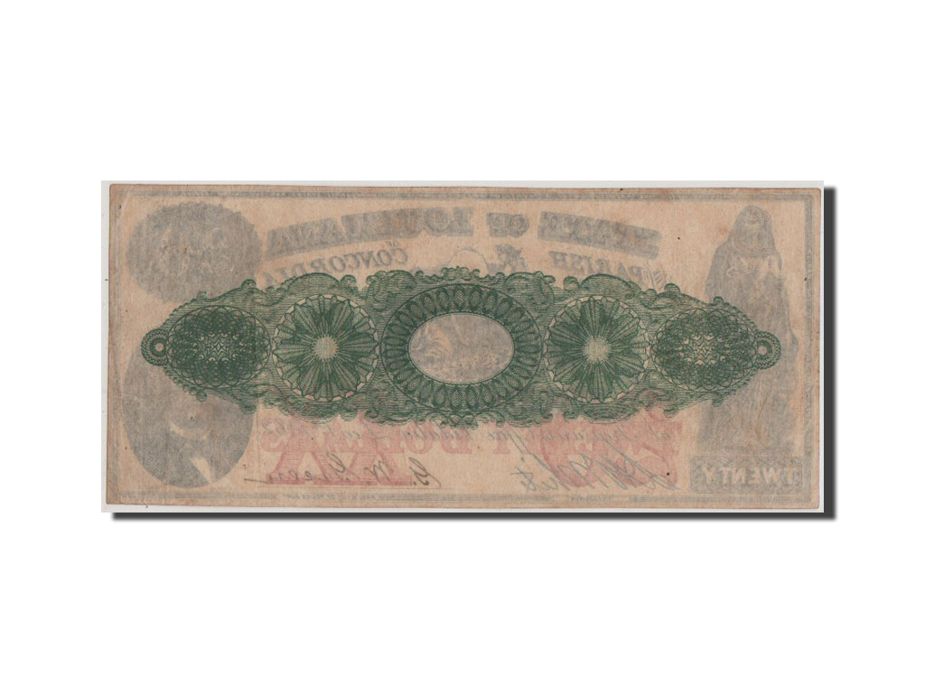 Biljet, Verenigde Staten, 20 Dollars, 1862, TTB