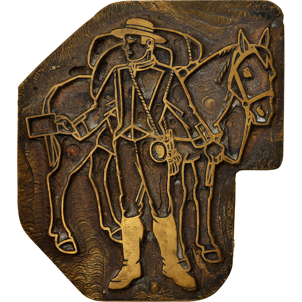 France, Medal, Cheval et son Cavalier, , Bronze