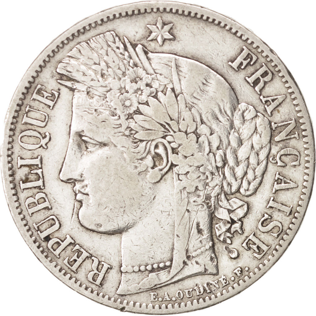 Coin, France, Cérès, 5 Francs, 1849, Paris, , Silver, KM:761.1