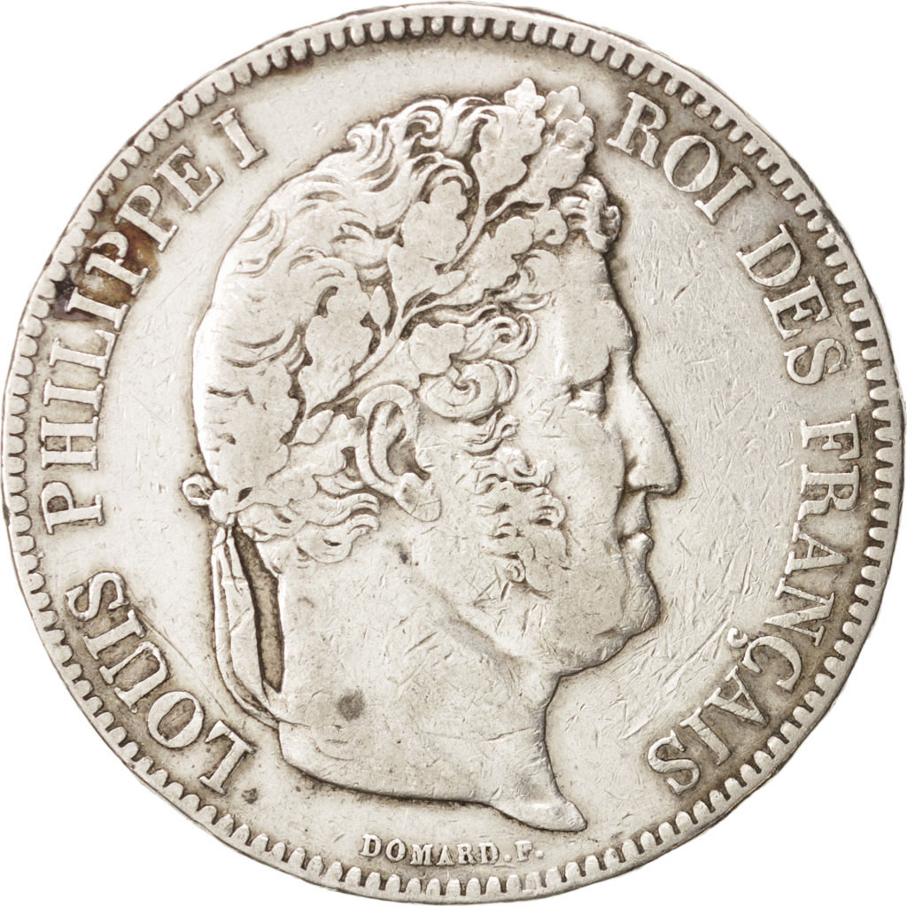 Coin, France, Louis-Philippe, 5 Francs, 1832, Limoges, VF, Silver