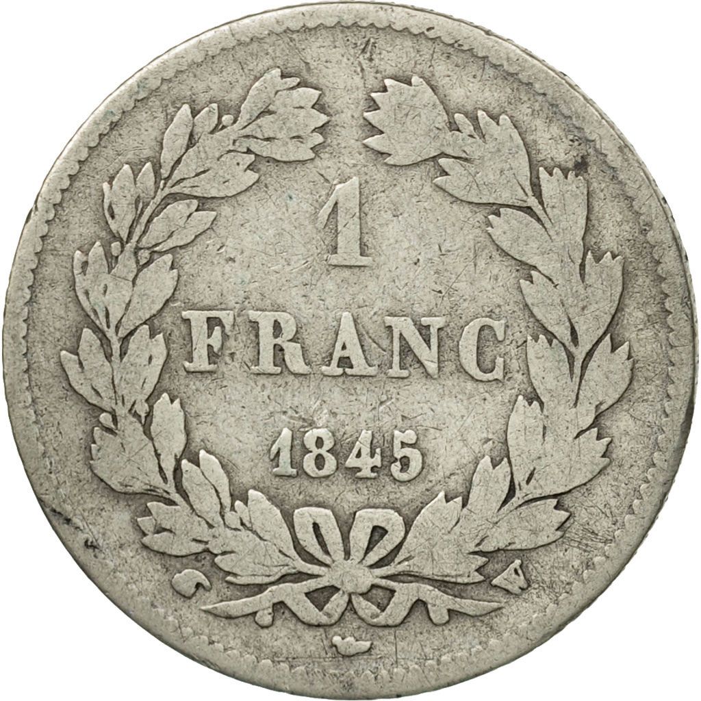 Coin, France, Louis-Philippe, Franc, 1845, Lille, , Silver, KM:748.13