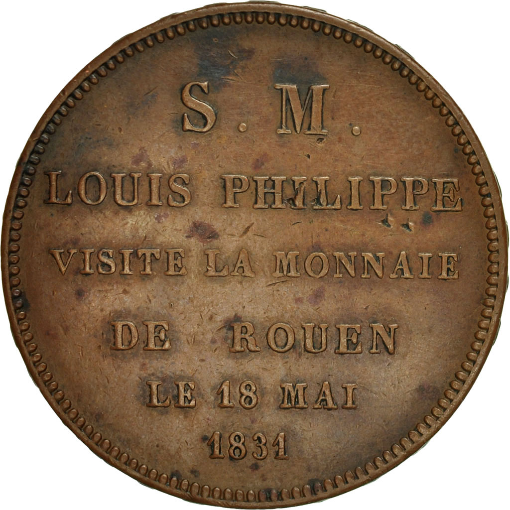 Coin, France, 5 Francs, 1831, Rouen, , Bronze