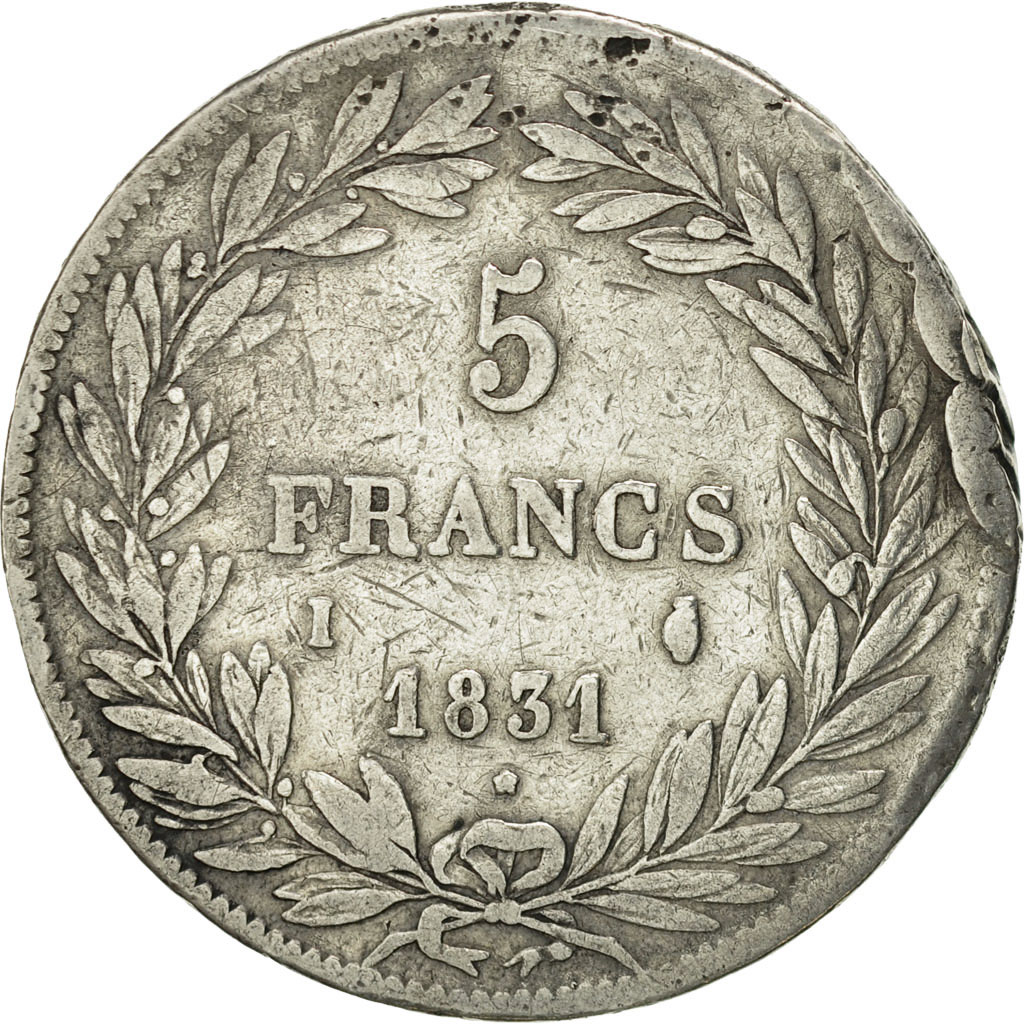 Coin, France, Louis-Philippe, 5 Francs, 1831, Limoges, , Silver