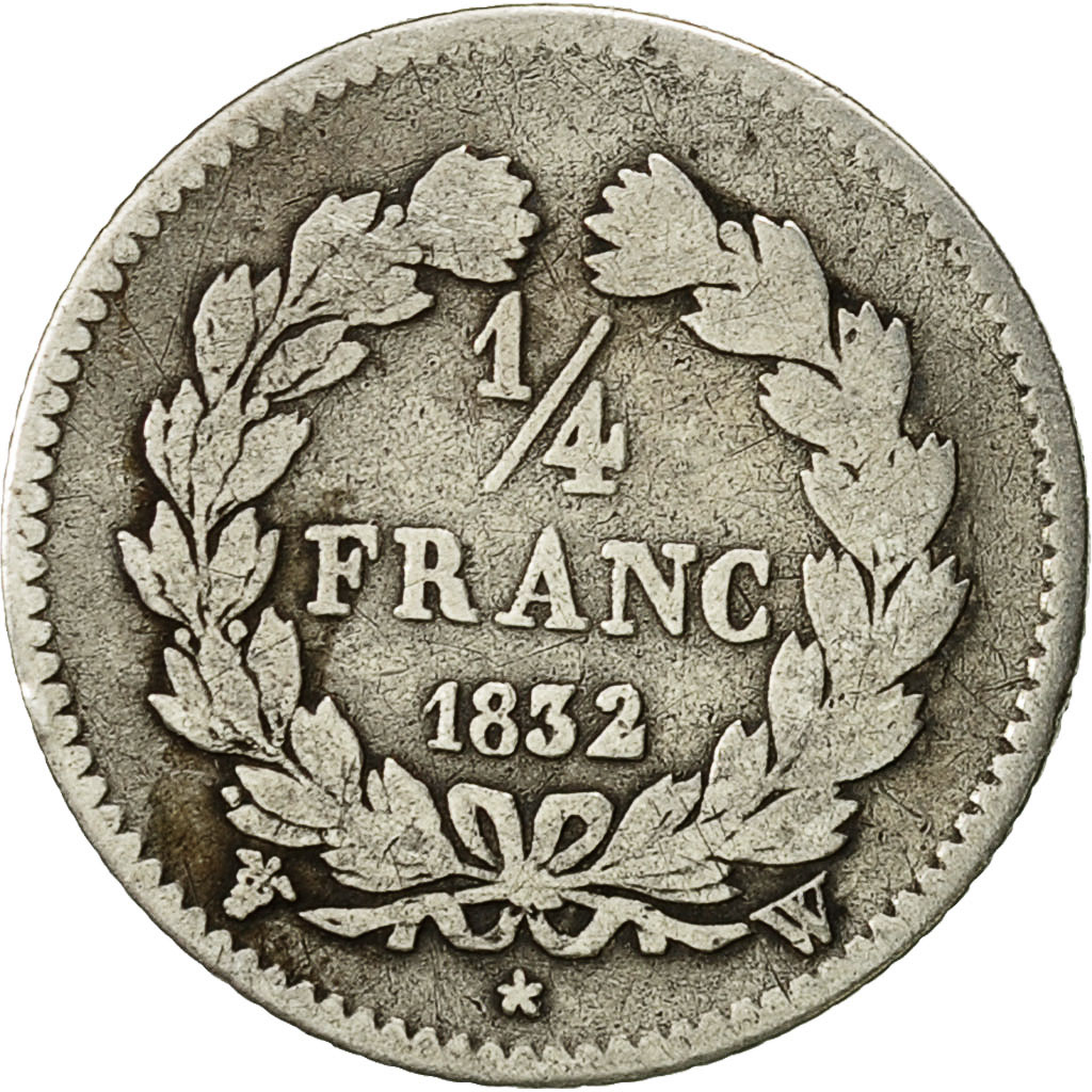 Coin, France, Louis-Philippe, 1/4 Franc, 1832, Lille, , Silver