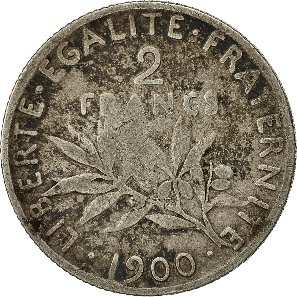 Coin, France, Semeuse, 2 Francs, 1900, Paris, , Silver, KM:845.1