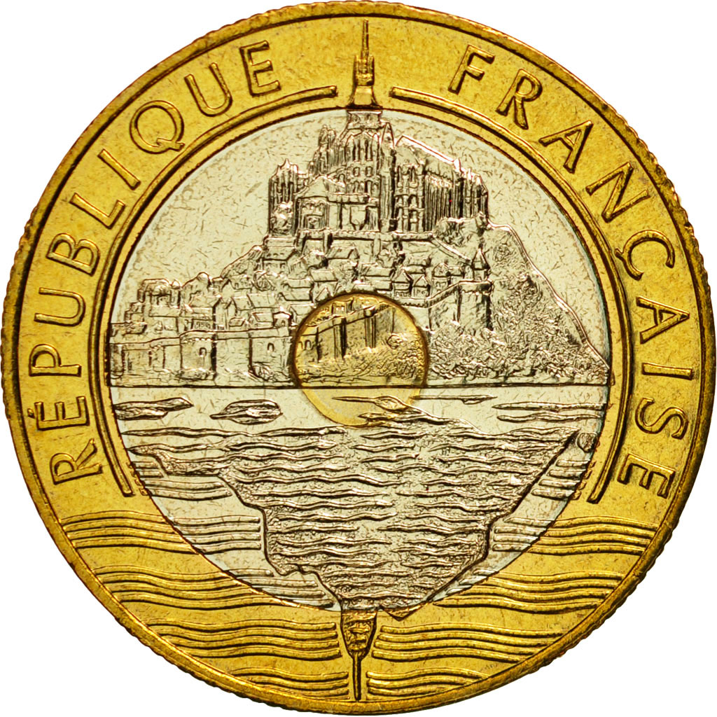 Coin, France, Mont Saint Michel, 20 Francs, 1997, Paris, 