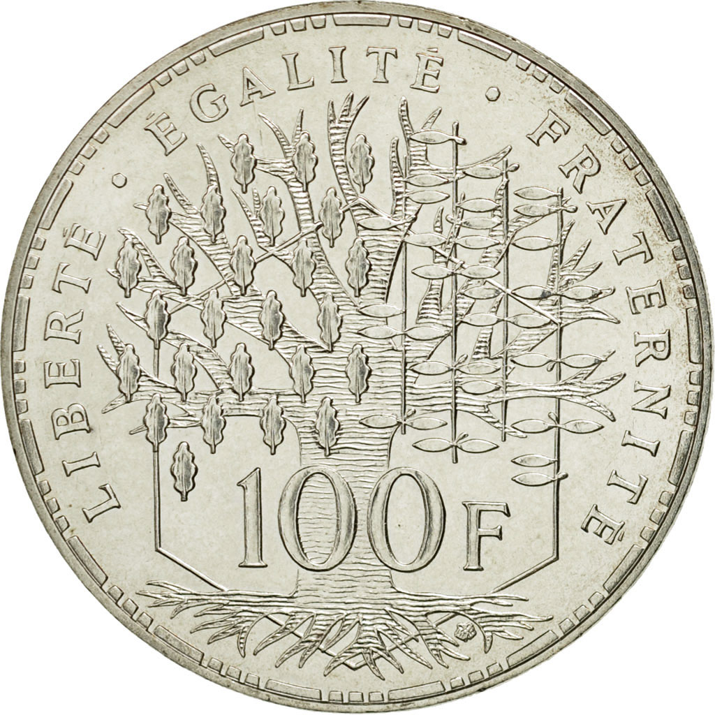 Coin, France, Panthéon, 100 Francs, 1989, Paris, , Silver, KM:951.1