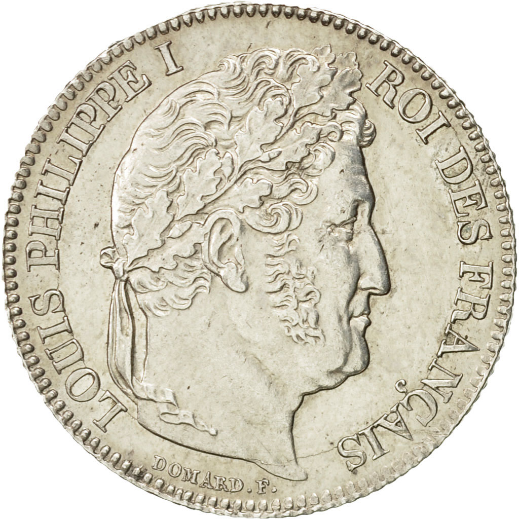 France, Louis Philippe I, 1 Franc, 1844, Lille, Silver, , Gadoury:453