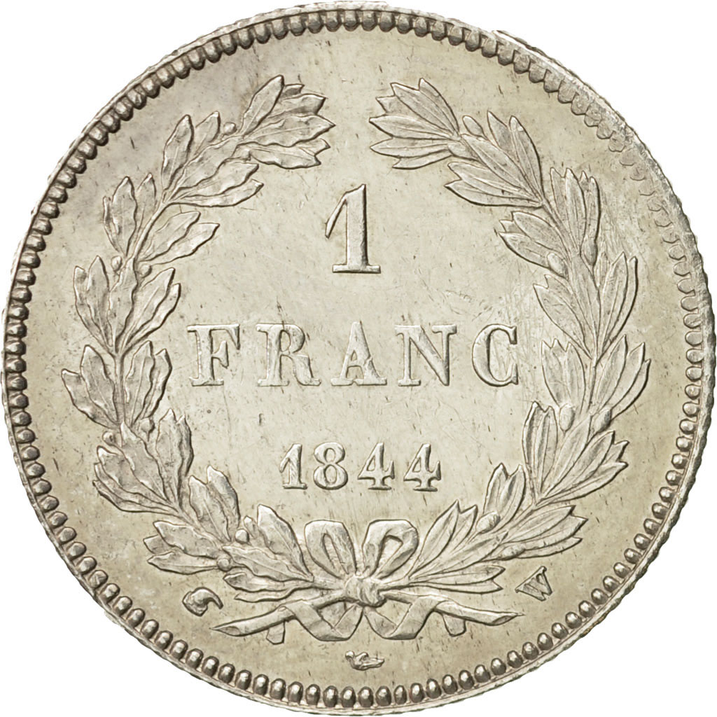 France, Louis Philippe I, 1 Franc, 1844, Lille, Silver, , Gadoury:453