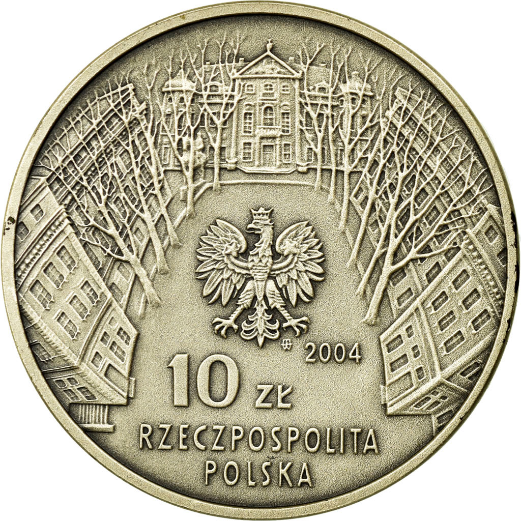 Coin, Poland, 10 Zlotych, 2004, Warsaw, , Silver, KM:510