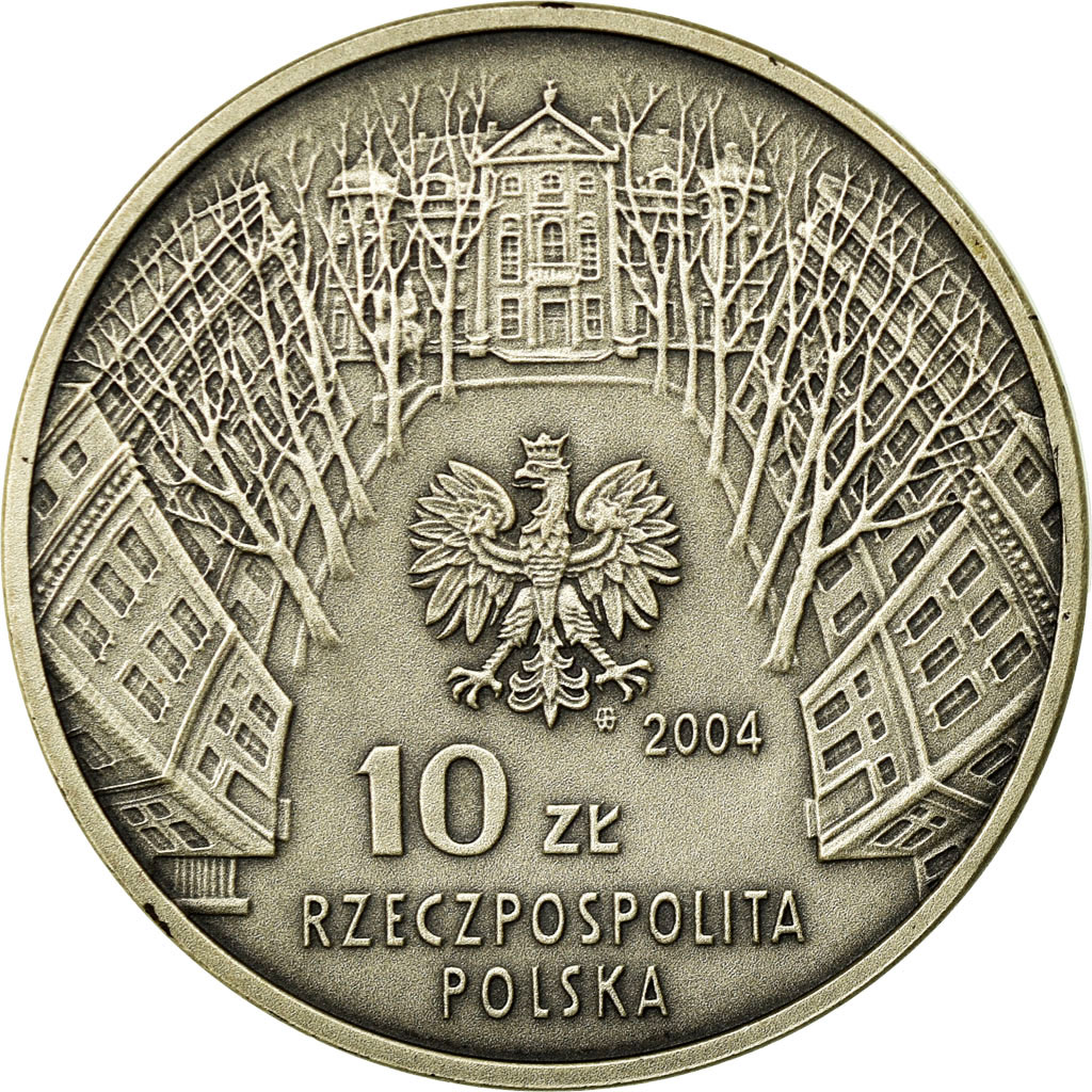 Coin, Poland, 10 Zlotych, 2004, Warsaw, , Silver, KM:510