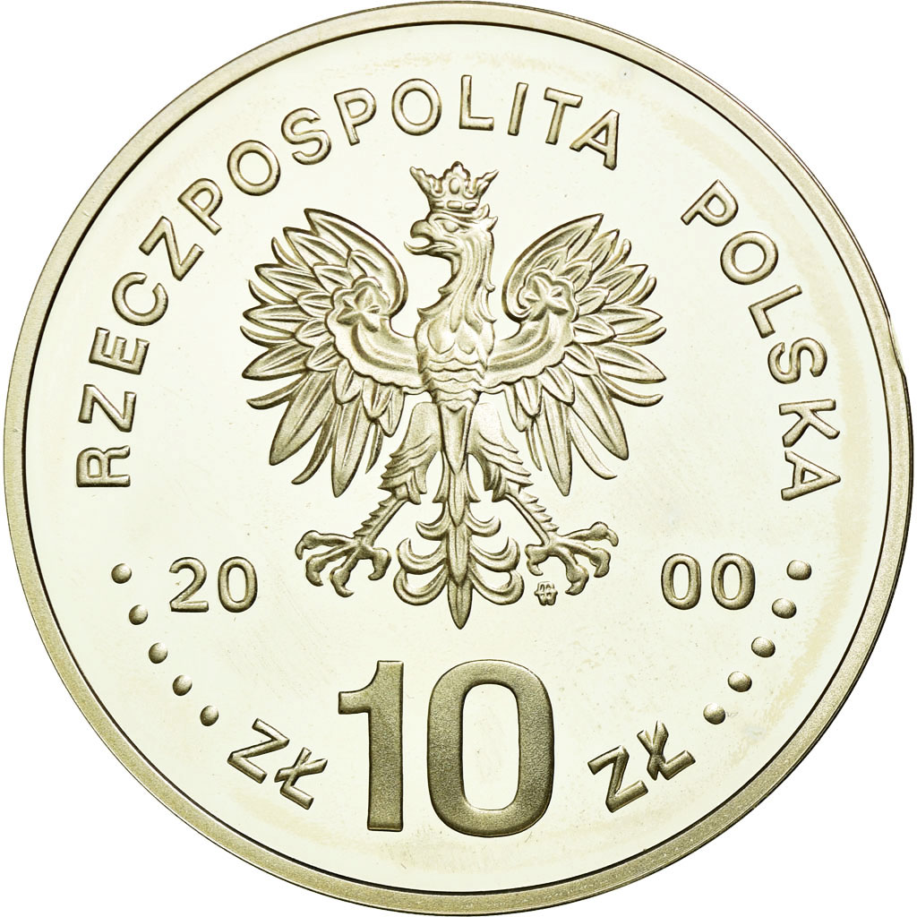Coin, Poland, 10 Zlotych, 2000, , Silver, KM:395