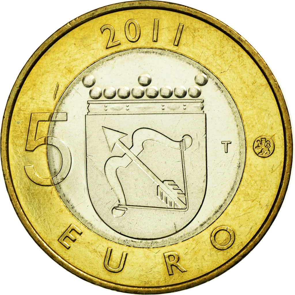 Coin, Finland, 5 Euro, 2011, Vantaa, , Bi-Metallic, KM:162