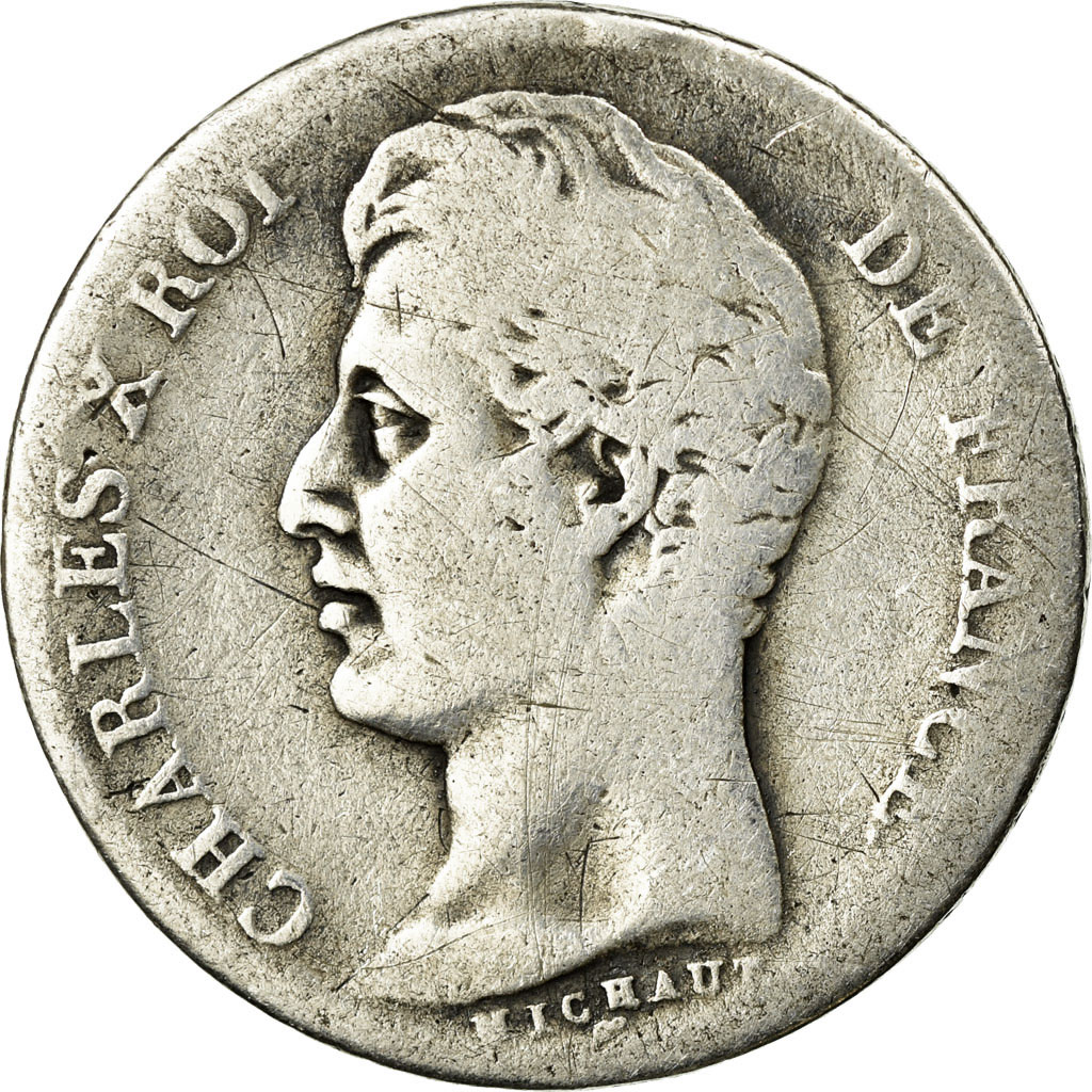 Coin, France, Charles X, Franc, 1829, Limoges, , Silver, KM:724.6
