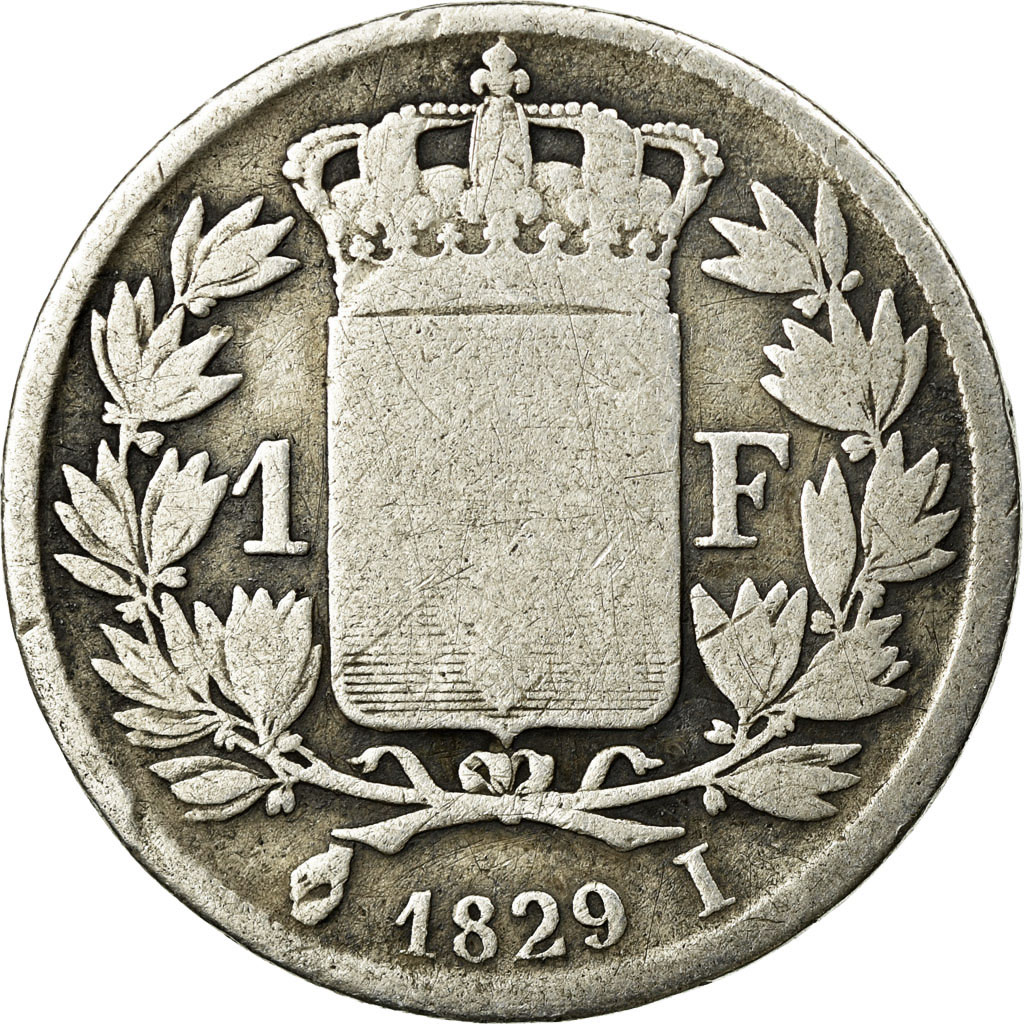 Coin, France, Charles X, Franc, 1829, Limoges, , Silver, KM:724.6
