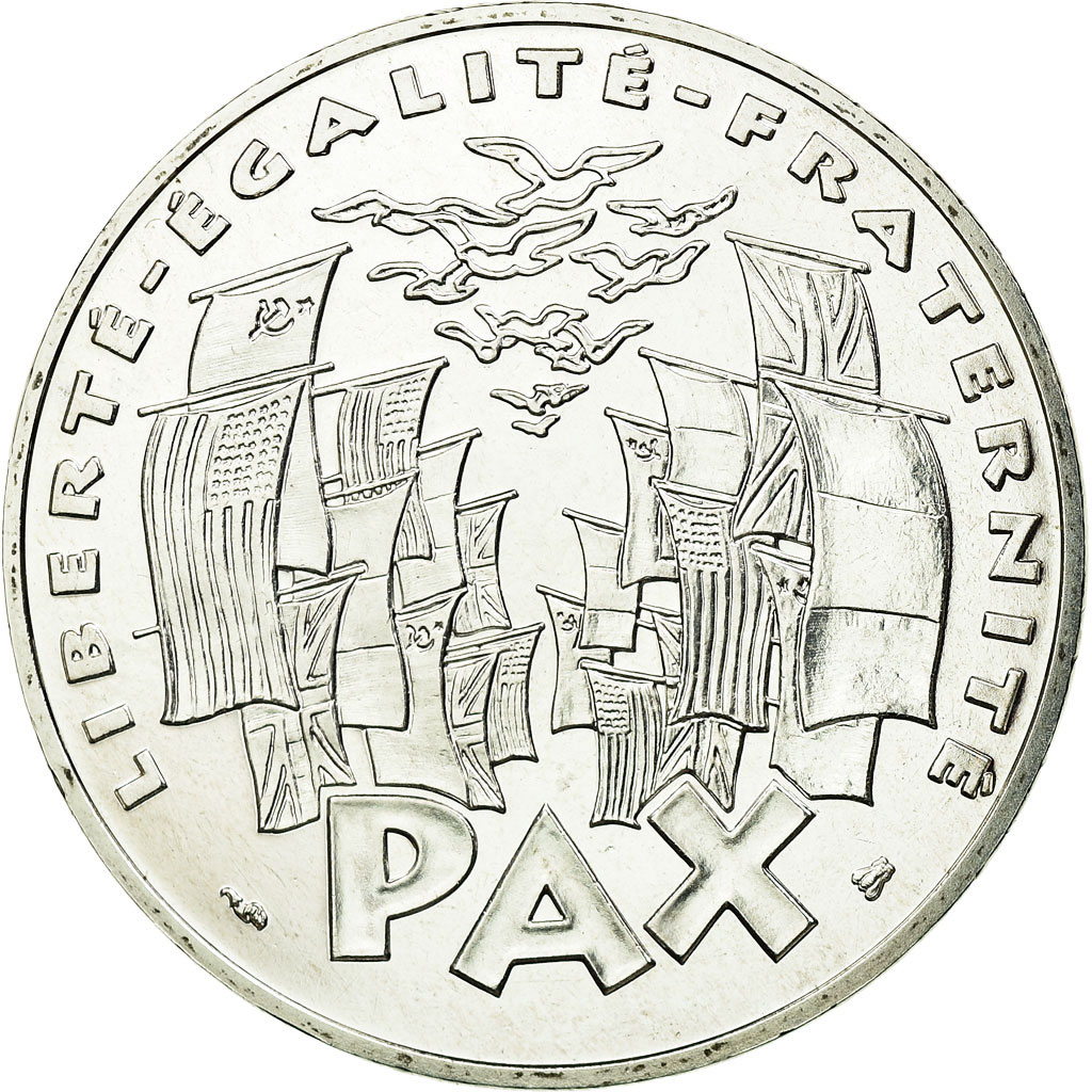 Munten, Frankrijk, 8 mai 1945, 100 Francs, 1995, ESSAI, FDC, Zilver, KM:1116.1
