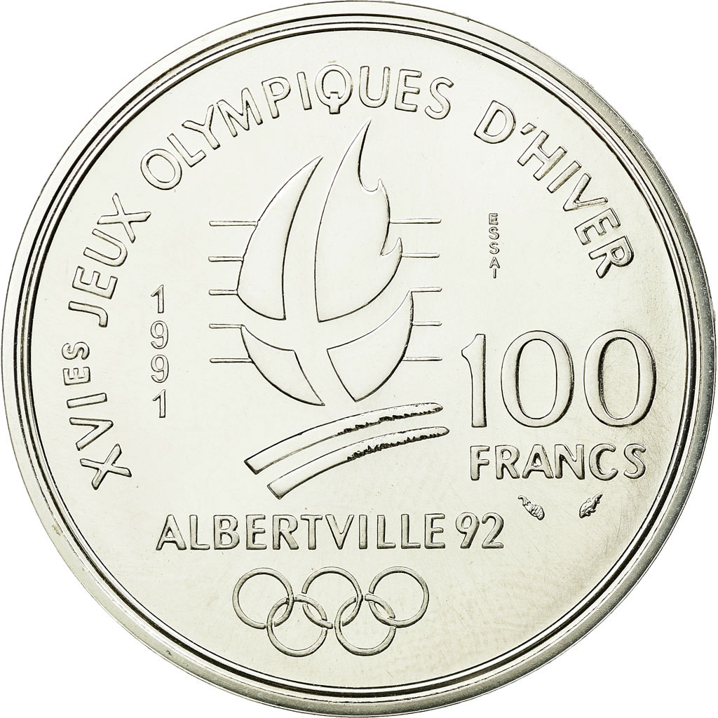 Coin, France, 100 Francs, 1991, ESSAI, , Silver, KM:994, Gadoury:C18