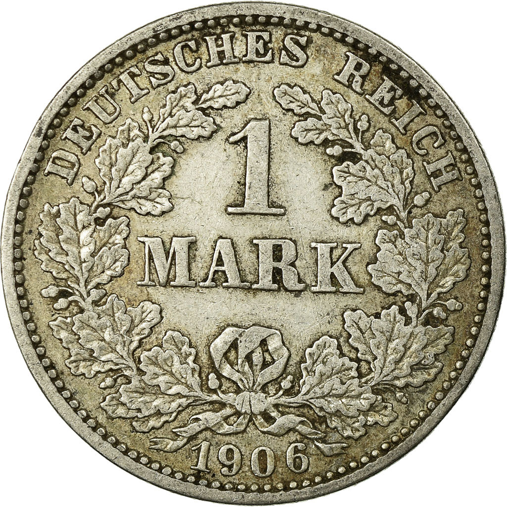 Coin, GERMANY - EMPIRE, Wilhelm II, Mark, 1906, Munich, , Silver, KM:14