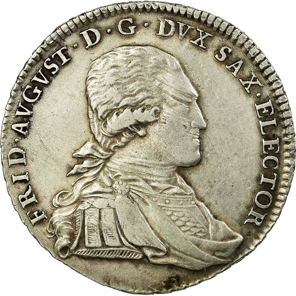 Coin, SAXONY-ALBERTINE,Friedrich August III,1/3 Thaler,1793, 