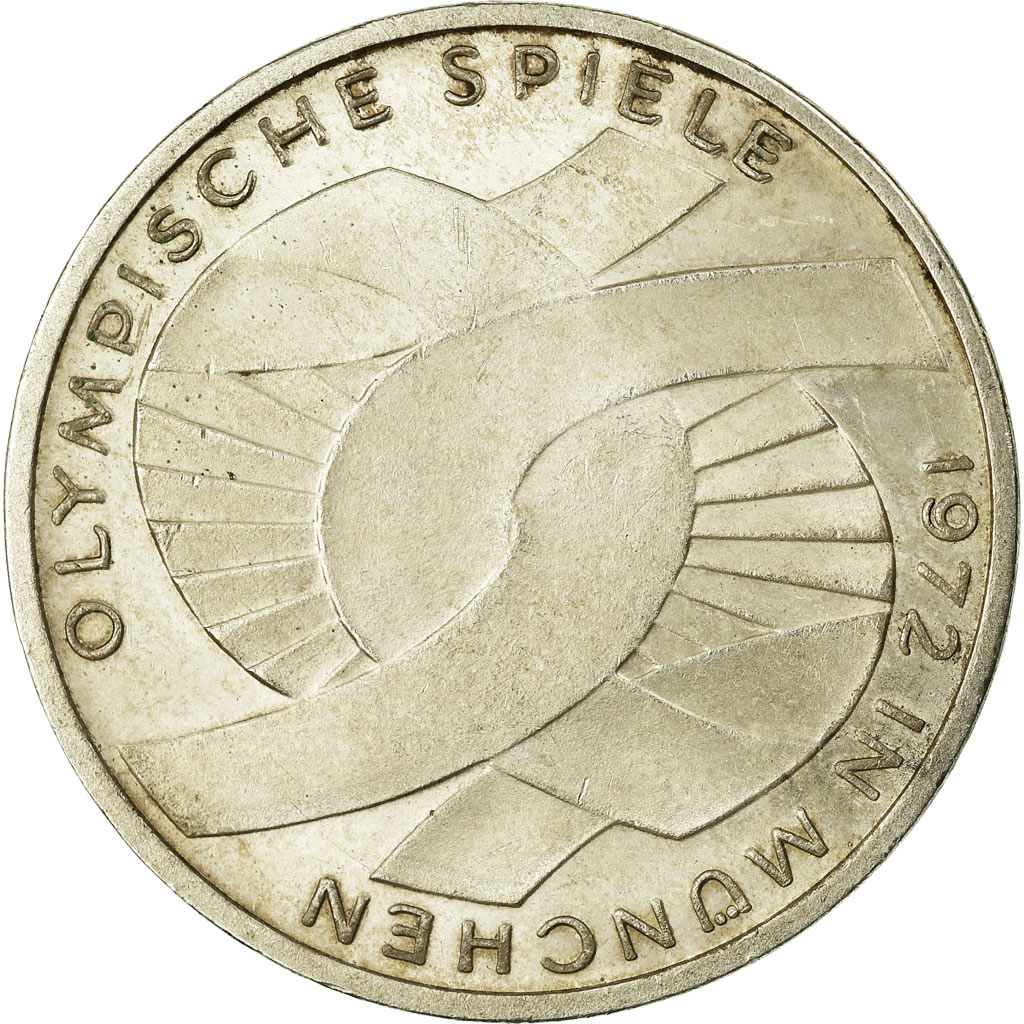 Coin, GERMANY - FEDERAL REPUBLIC, 10 Mark, 1972, Stuttgart, ,KM 131