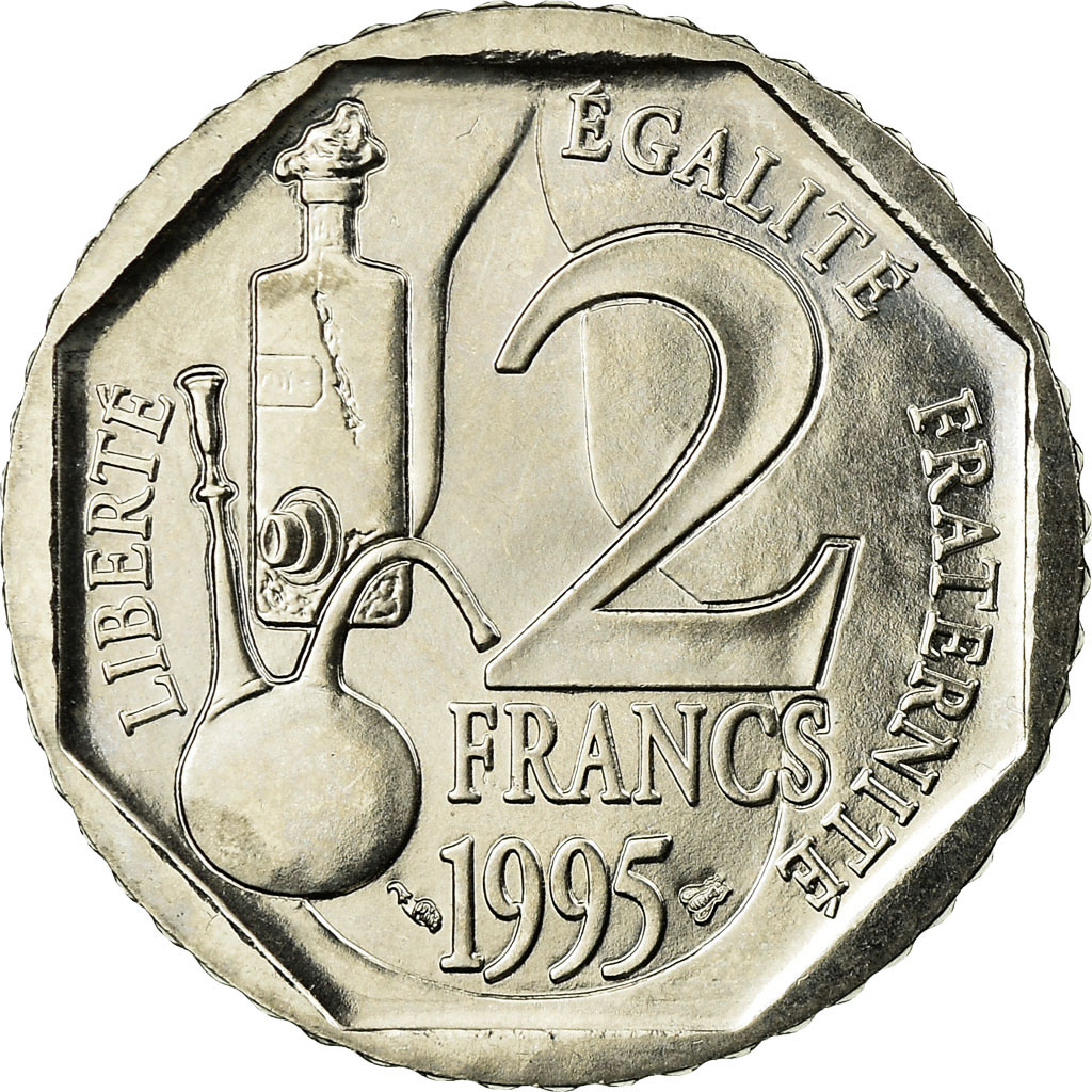 Coin, France, Pasteur, 2 Francs, 1995, ESSAI, , Nickel, KM:1119