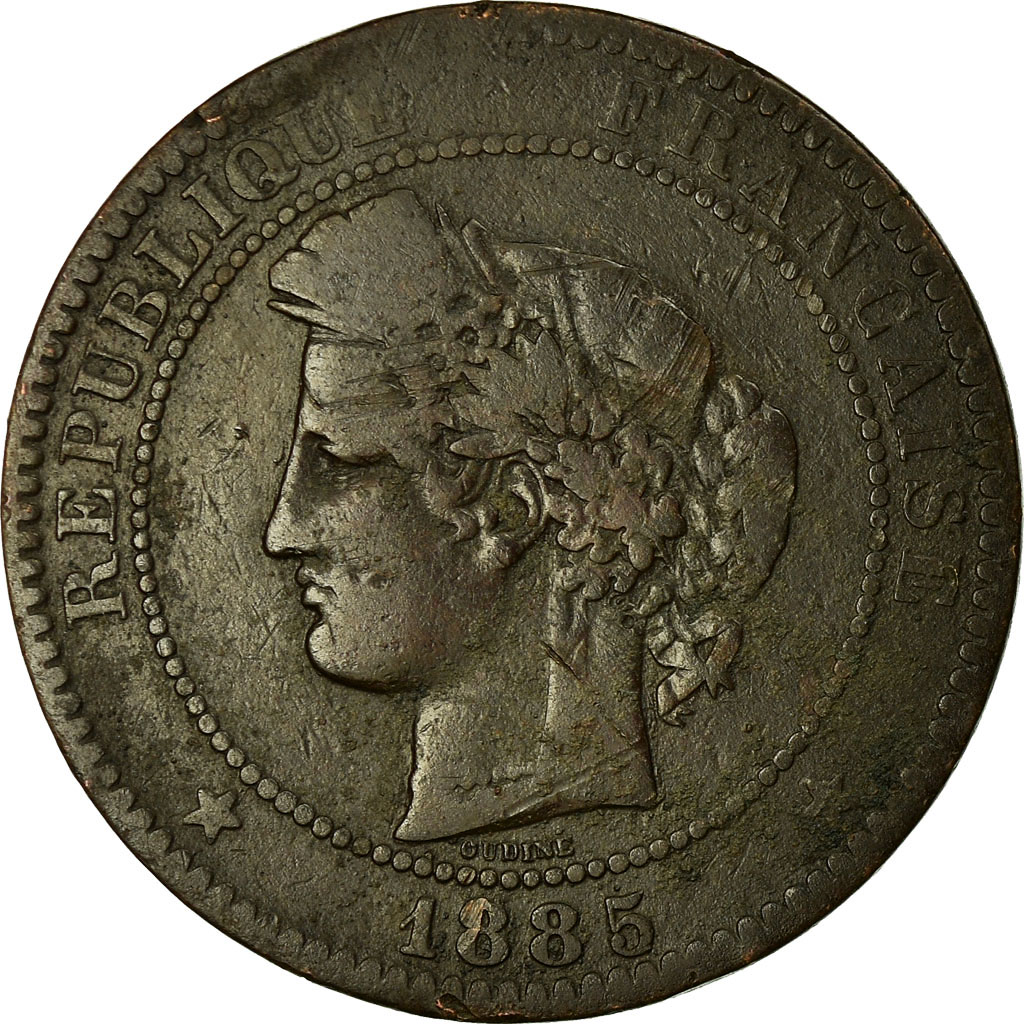 Coin, France, Cérès, 10 Centimes, 1885, Paris, , Bronze, KM:815.1