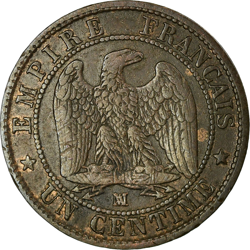 Munten, Frankrijk, Napoleon III, Centime, 1853, Marseille, FR+