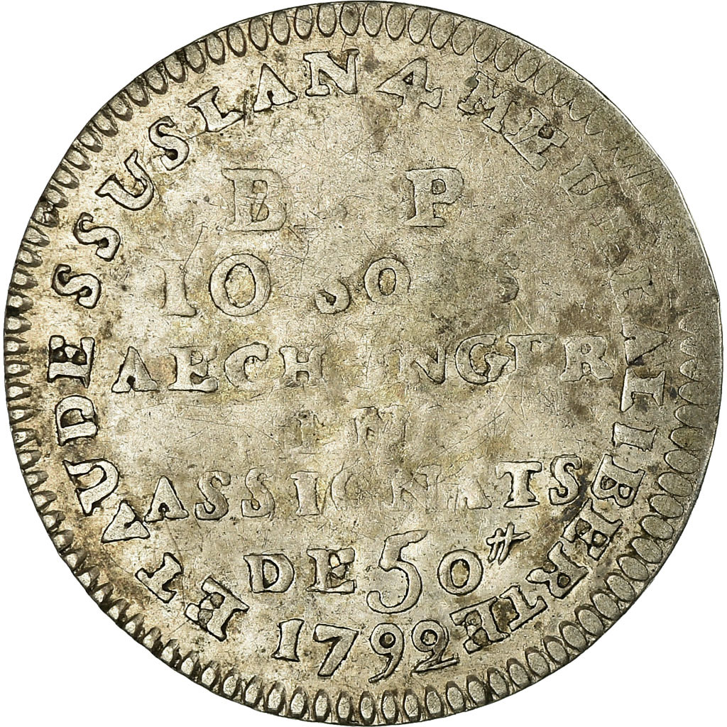 Coin, France, 10 Sols, 1792, Paris, , Silver, KM:Tn41, Brandon:242a