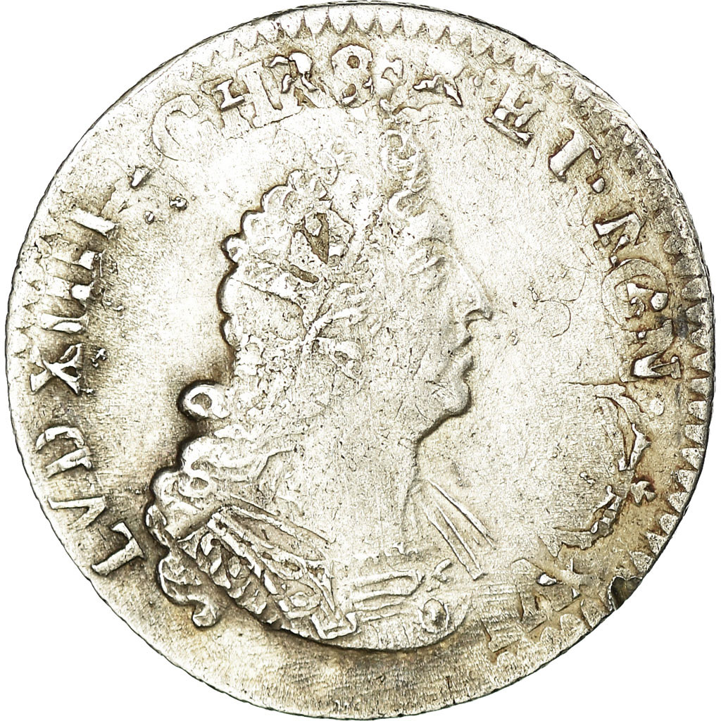 Coin, France, Louis XIV, 1/12 Écu aux palmes, 1694, Amiens, 